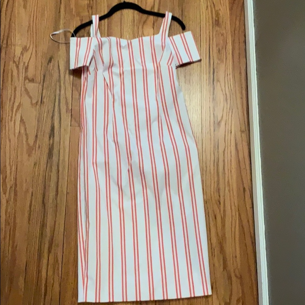 White dress. Open shoulder. NWT